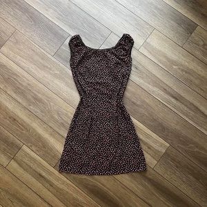 90s vintage black floral print lil mini dress by Maxou 🌷